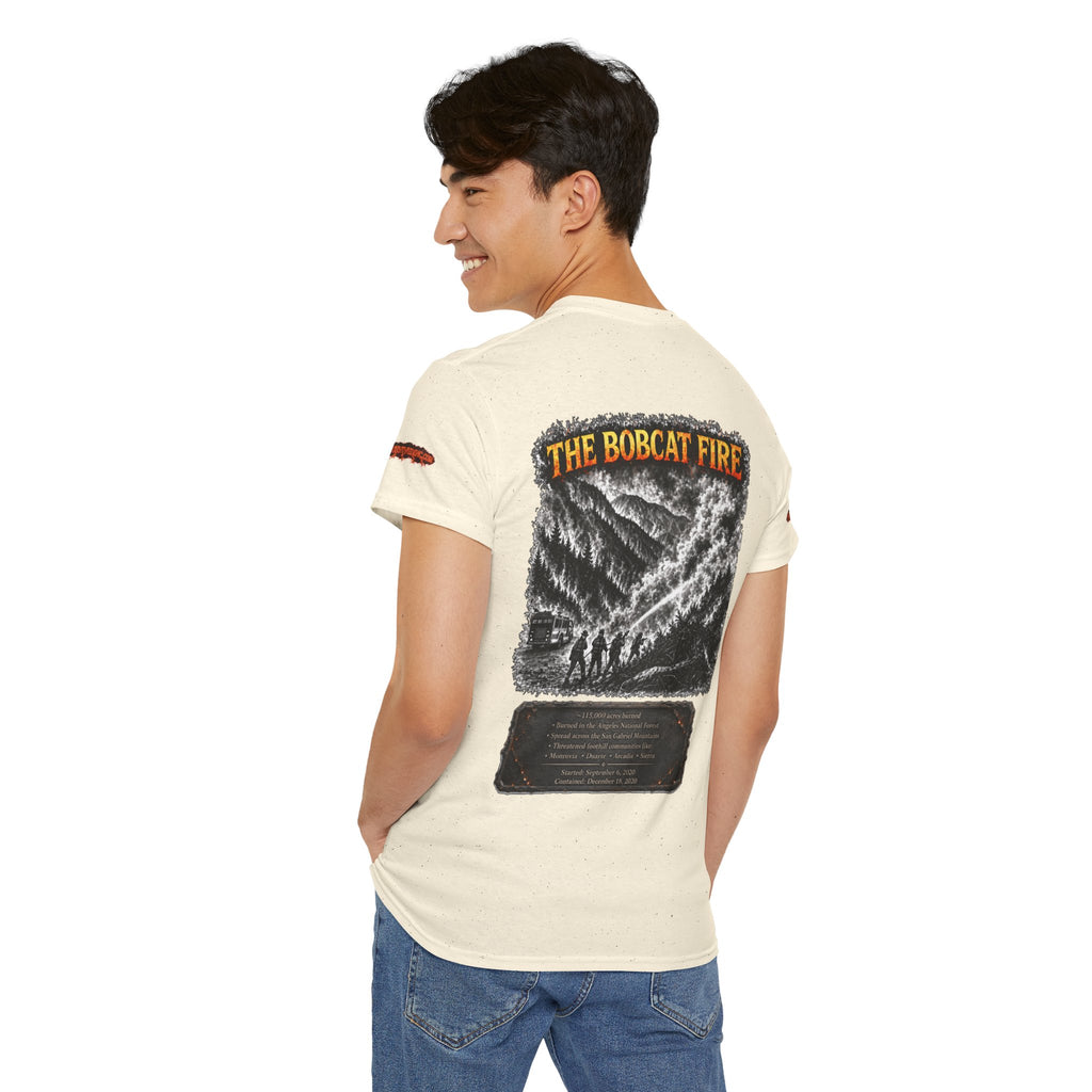 I Survived 2020 — WILDFIRES S2:E2: Director's Cut Special Edition "The Bobcat Fire" Memorial Unisex Heavy Cotton Tee