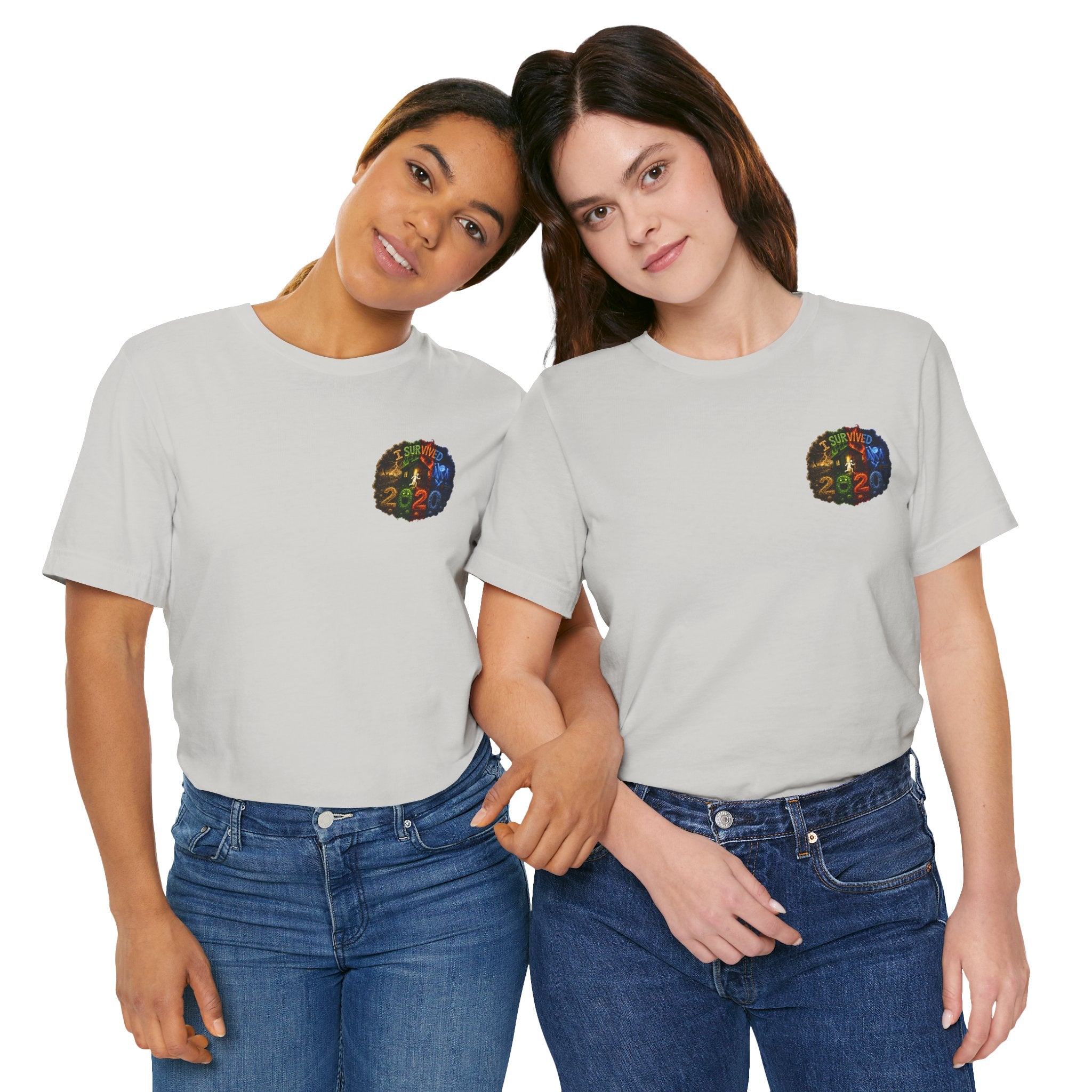 I Survived 2020 — "No Signal" Test Pattern Tee Alien Broadcast Finale Summer Premiere Unisex Jersey Short Sleeve Tee