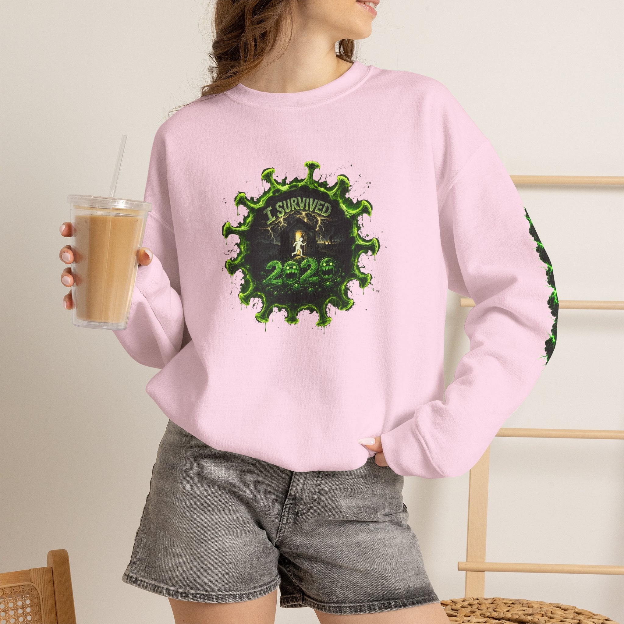 I Survived 2020 — PANDEMIC S1:E2: Director's Cut "The Coming of COVID" Unisex Heavy Blend™ Crewneck Sweatshirt