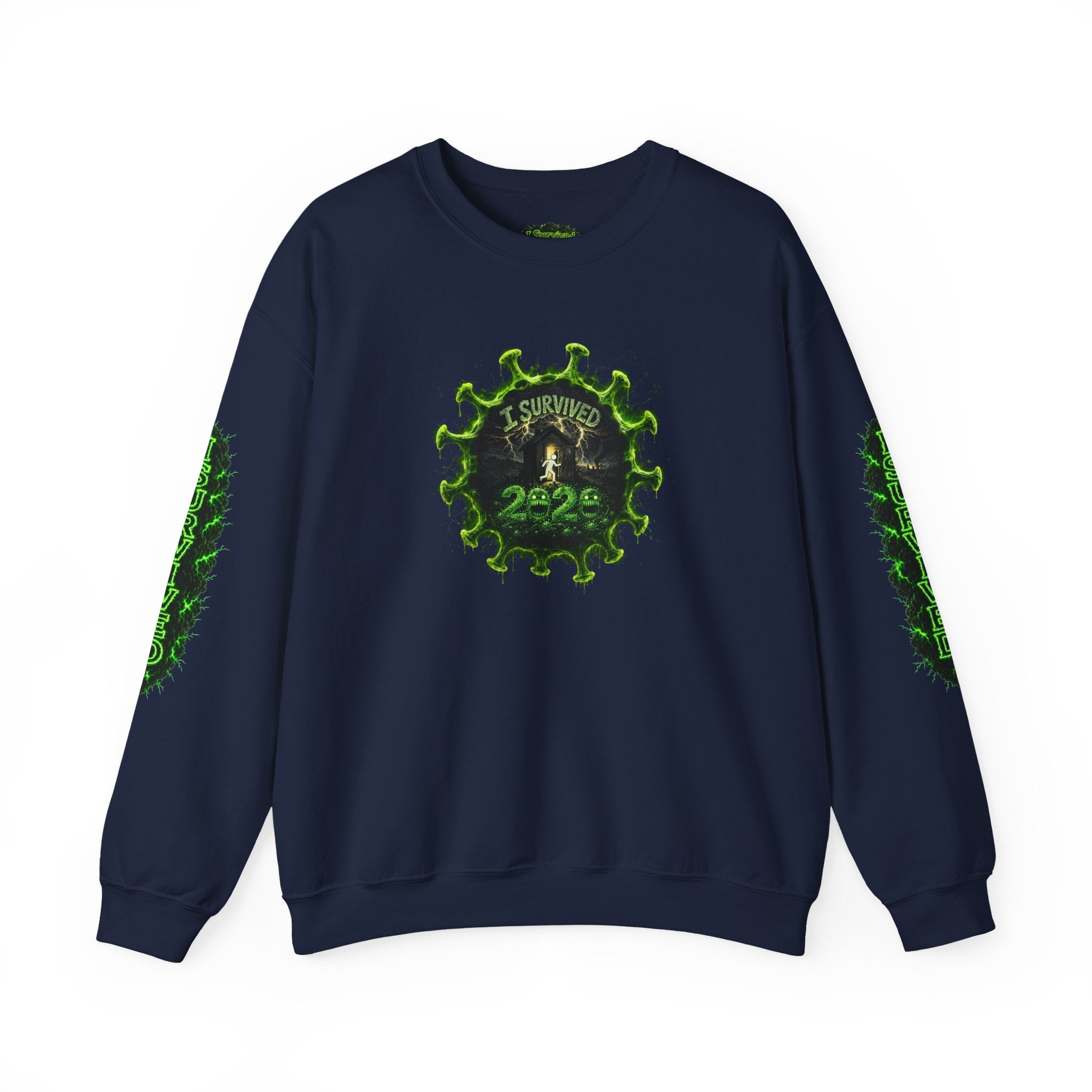 I Survived 2020 — PANDEMIC S1:E2: Director's Cut "The Coming of COVID" Unisex Heavy Blend™ Crewneck Sweatshirt