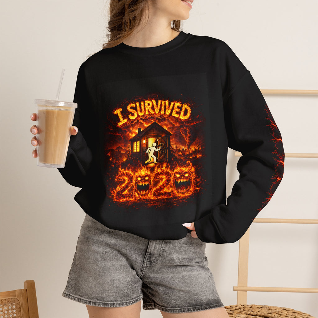 I Survived 2020 — WILDFIRES S2:E3: "The California Wildfires" Memorial Unisex Heavy Blend™ Crewneck Sweatshirt