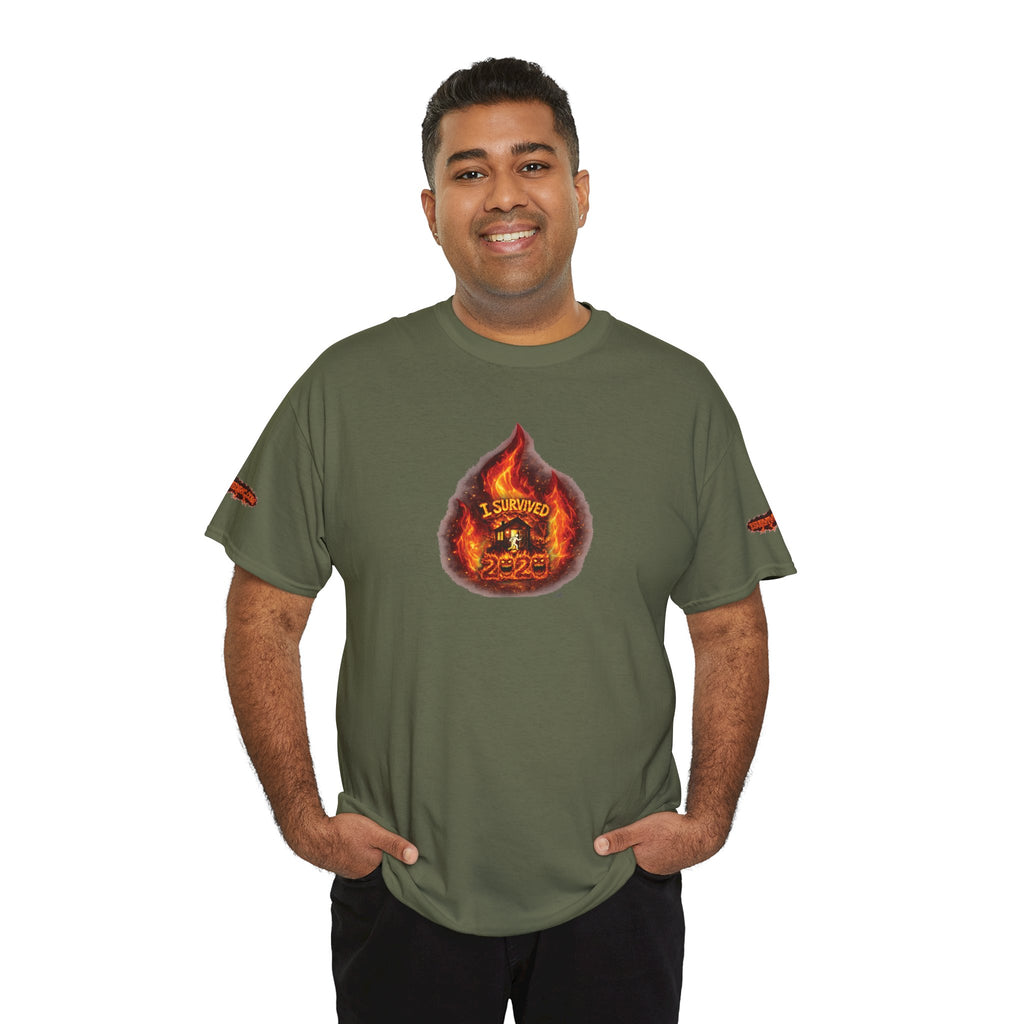 I Survived 2020 —  WILDFIRES S2:E3: Director's Cut Special Edition "The California Wildfires" Memorial Unisex Heavy Cotton Tee