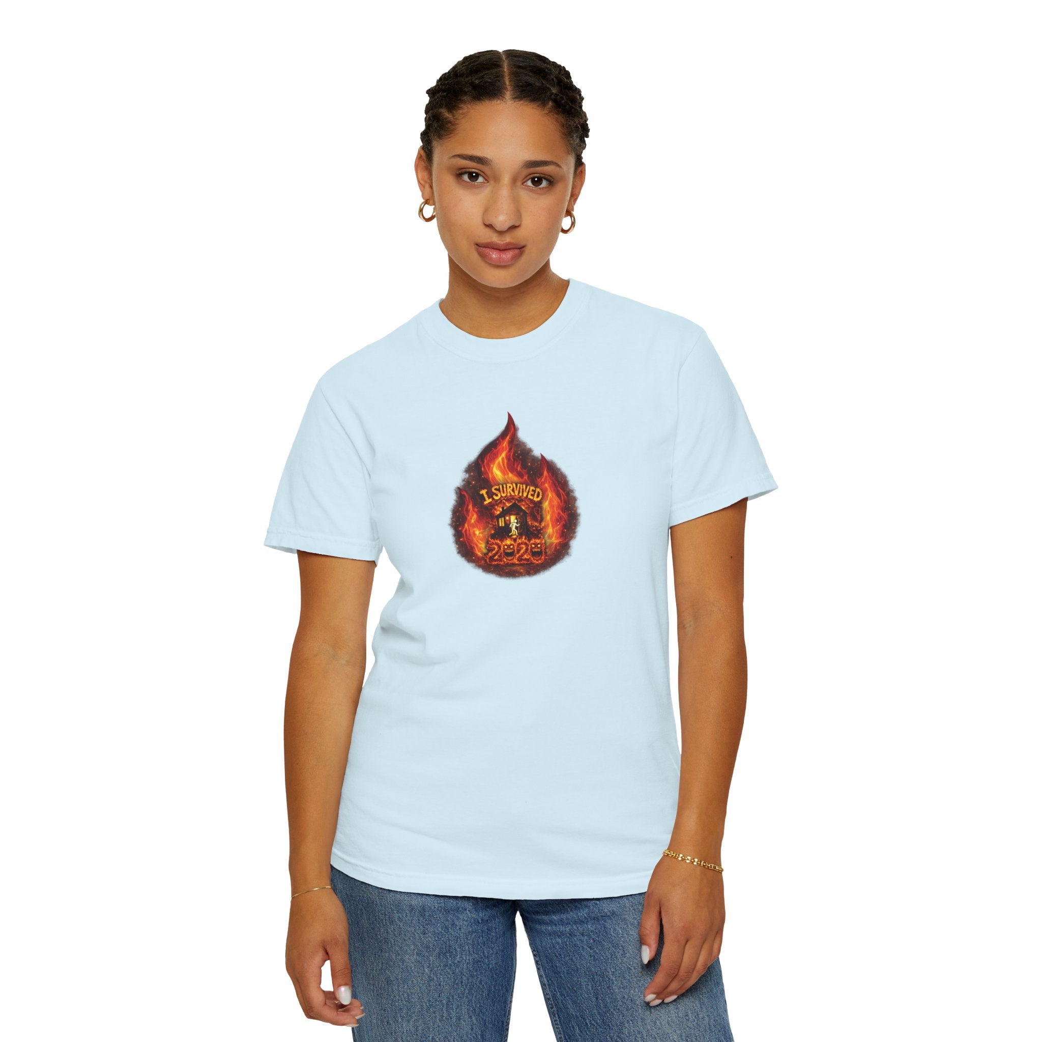I Survived 2020 — WILDFIRES S2:E1: Director's Cut "Berry Creek" Memorial Unisex Garment-Dyed T-shirt