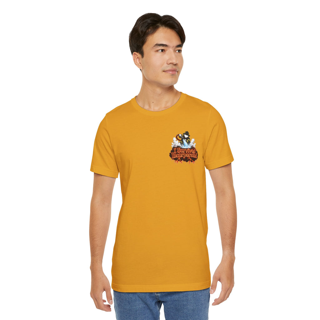 I Survived 2020 — "Please Stand By" Test Pattern Tee Wildfire Signal Edition Summer Premiere Unisex Jersey Short Sleeve Tee