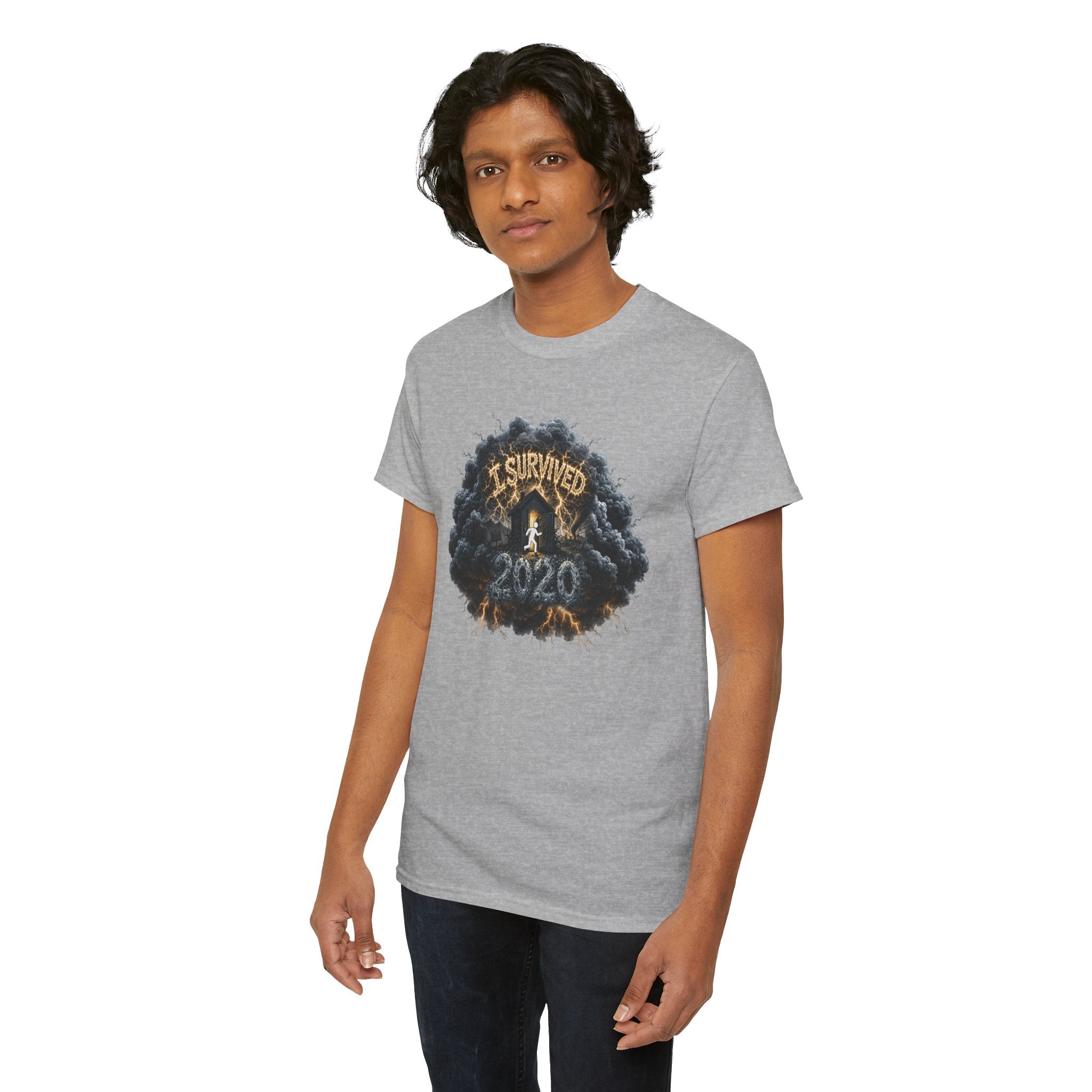 I Survived 2020 —  Deriector's Cut Original Design Teaser Tee | Season 1 Premiere Drop Unisex Heavy Cotton Tee