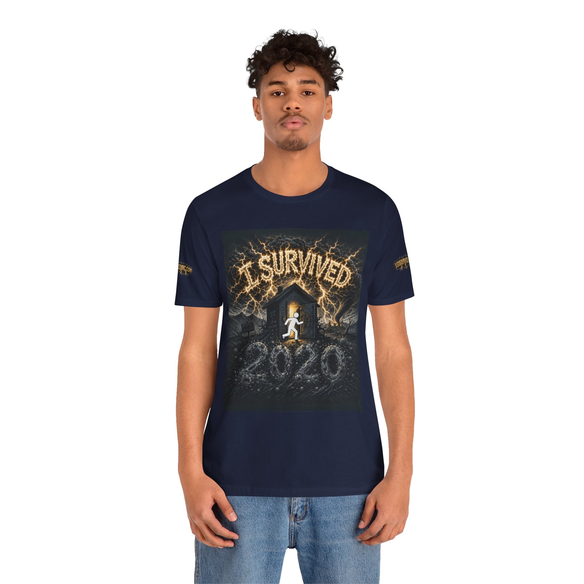 I Survived 2020 — Original Design Teaser Tee | Season 1 Premiere Drop Unisex Jersey Short Sleeve Tee