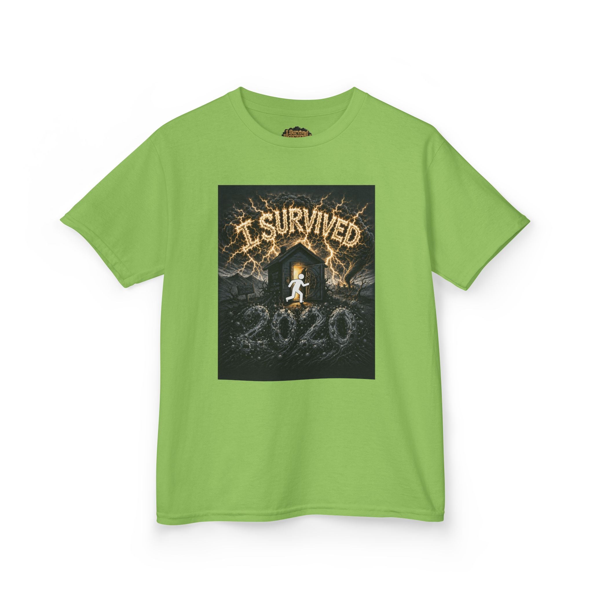 I Survived 2020 — Original Design Teaser Tee | Season 1 Premiere Drop Kids Heavy Cotton™ Tee