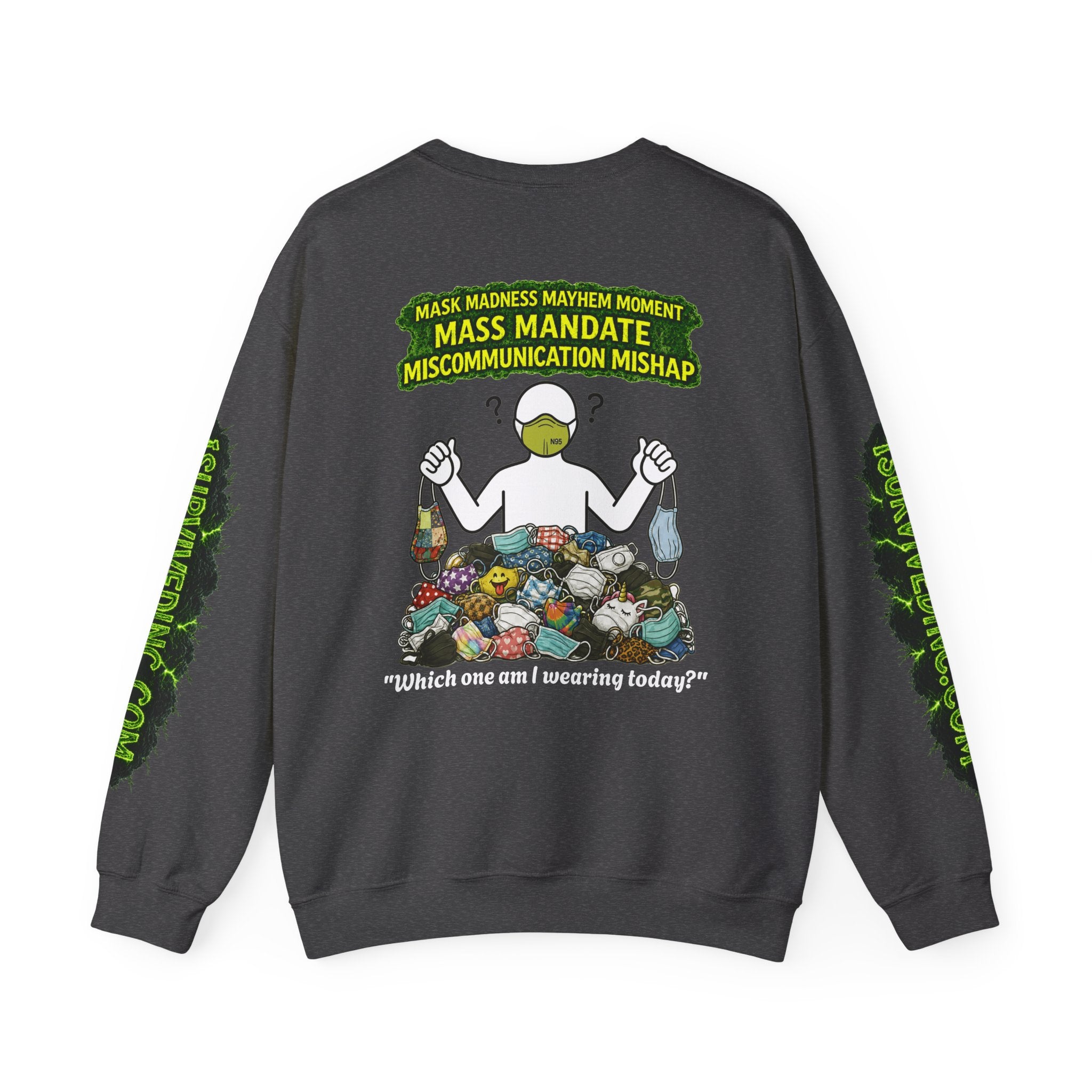 I Survived 2020 — PANDEMIC S1:E4: "Mask Madness" Unisex Heavy Blend™ Crewneck Sweatshirt