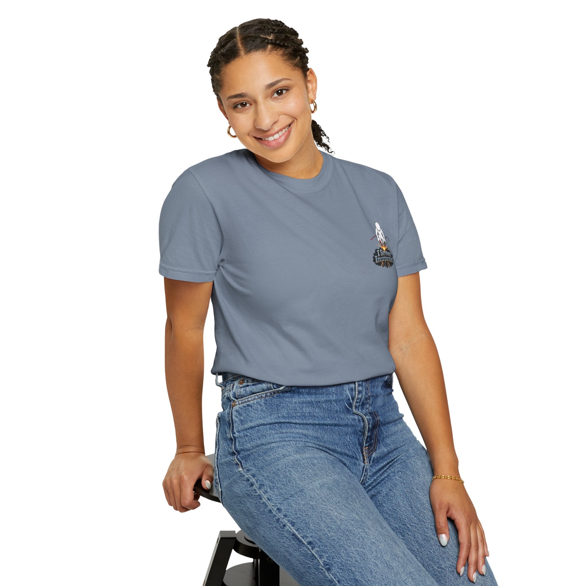 I Survived 2020 — "Please Stand By" Test Pattern Tee Summer Premier Unisex Garment-Dyed T-shirt