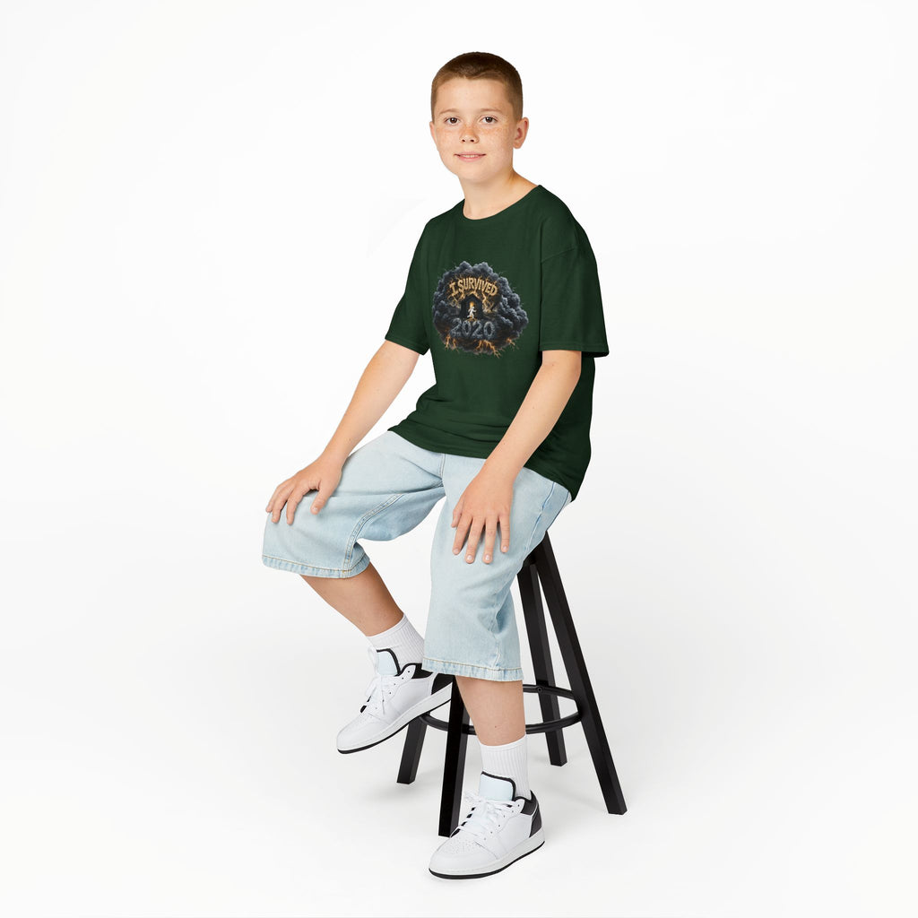 I Survived 2020 — Director's Cut Original Design Teaser Tee | Season 1 Premiere Drop Kids Heavy Cotton™ Tee