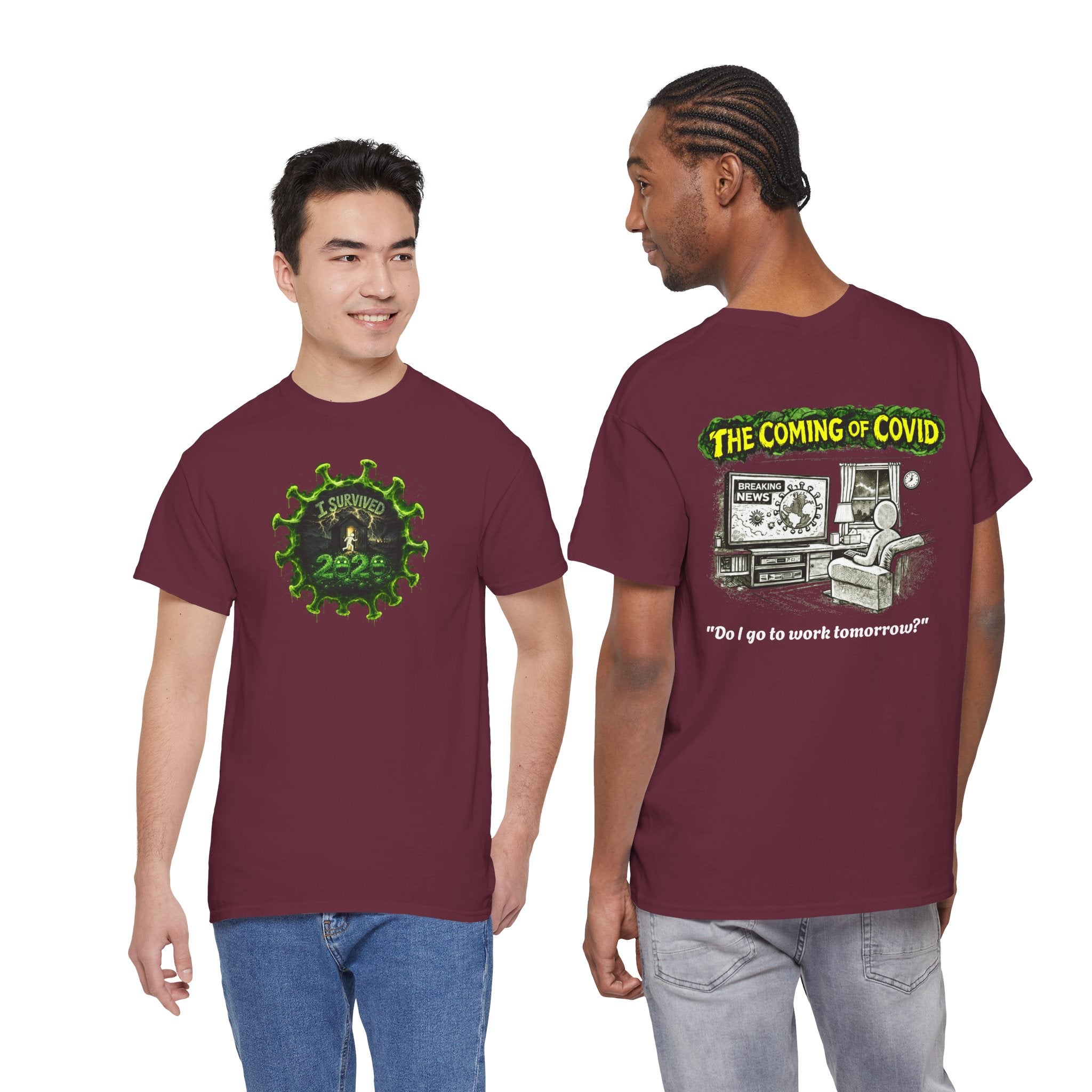 I Survived 2020 — PANDEMIC S1:E2: Director's Cut "The Coming of COVID" Unisex Heavy Cotton Tee