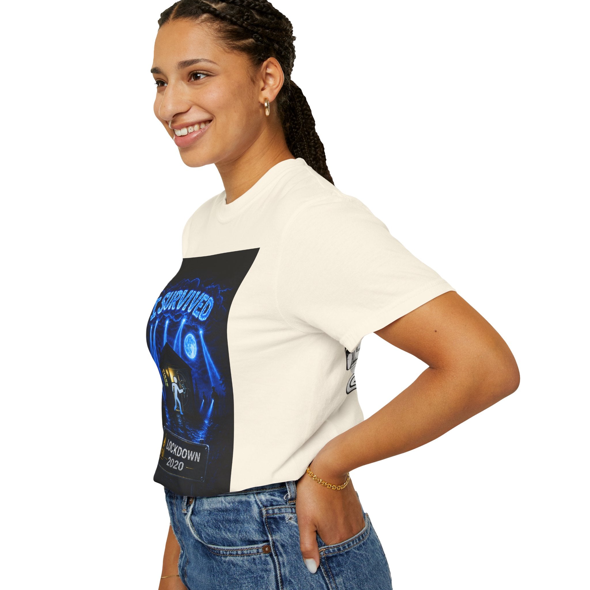 I Survived 2020 — LOCKDOWN S3:E4: "Working From Home" Unisex Garment-Dyed T-shirt