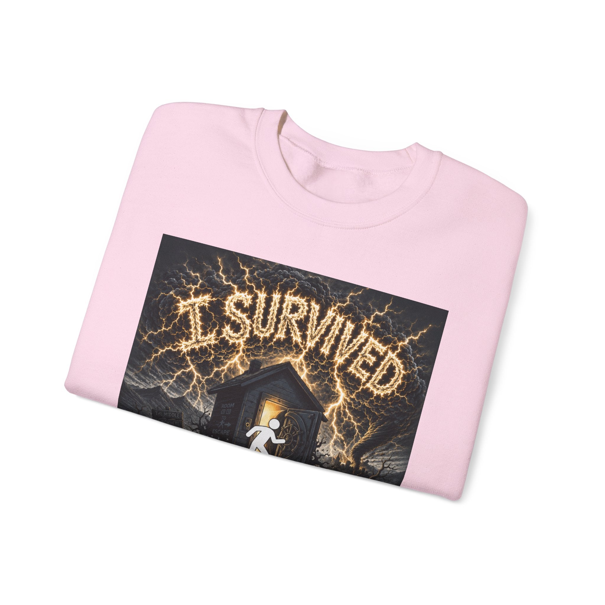 I Survived 2020 — Original Design Teaser Tee | Season 1 Premiere Drop Unisex Heavy Blend™ Crewneck Sweatshirt