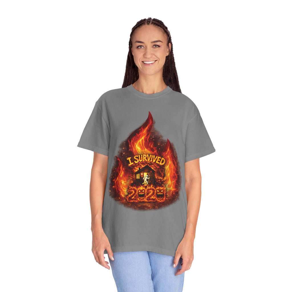 I Survived 2020 — Director's Cut S2:E4 "Western U.S. Wildfire Season" | Mid-Season Finale Pt. 1 | Wildfire Edition Memorial Unisex Garment-Dyed T-shirt