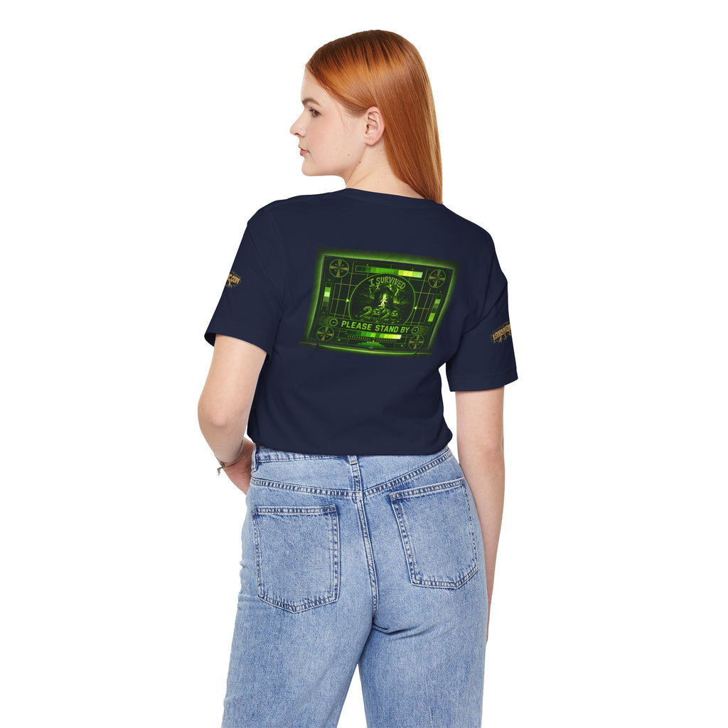 I Survived 2020 — "Please Stand By" Test Pattern Toxic Signal Tee Special Edition Summer Premiere Unisex Jersey Short Sleeve Tee