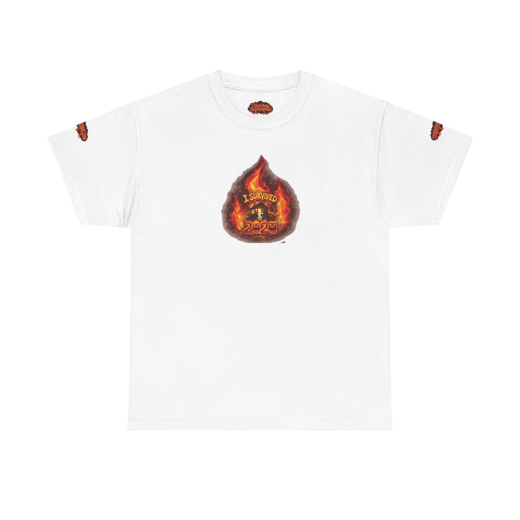 I Survived 2020 — WILDFIRES S2:E3: Director's Cut Special Edition "The California Wildfires" Memorial Unisex Heavy Cotton Tee