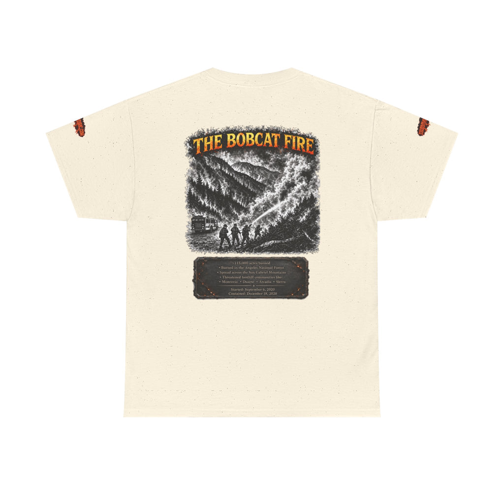 I Survived 2020 — Director's Cut S2:E2 "The Bobcat Fire" | Wildfire Edition Memorial Unisex Heavy Cotton Tee (SPECIAL EDITION)