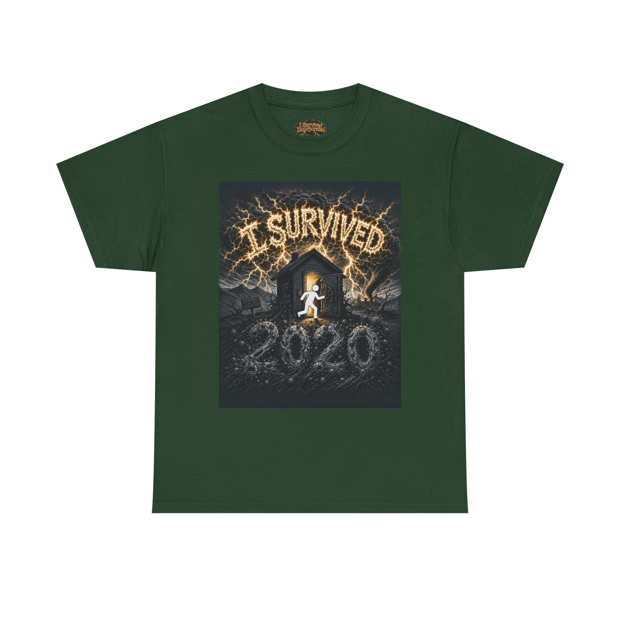 I Survived 2020 — Original Design Teaser Tee | Season 1 Premiere Drop Unisex Heavy Cotton Tee