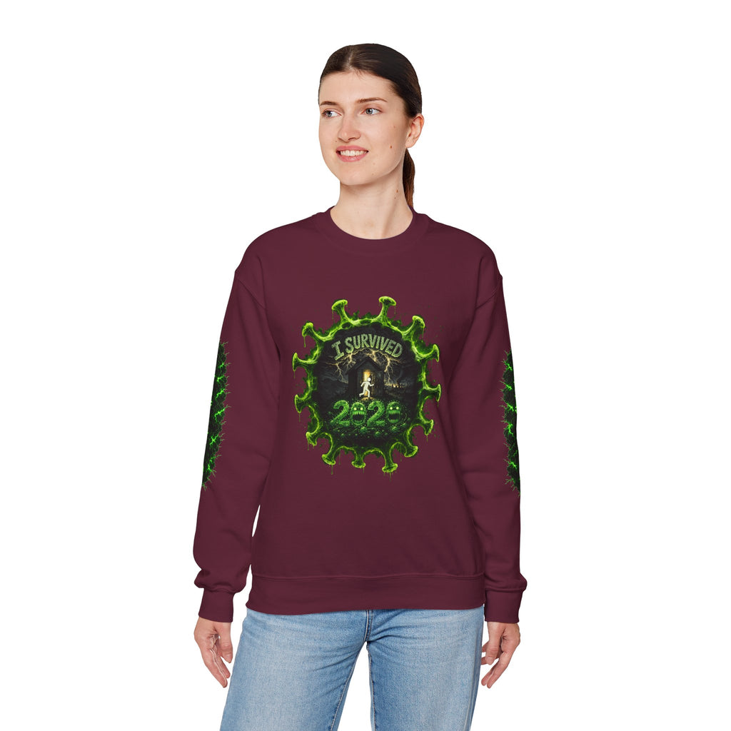 I Survived 2020 — Director's Cut S1:E5 "Delivery Doomsday" | Pandemic Edition Unisex Heavy Blend™ Crewneck Sweatshirt