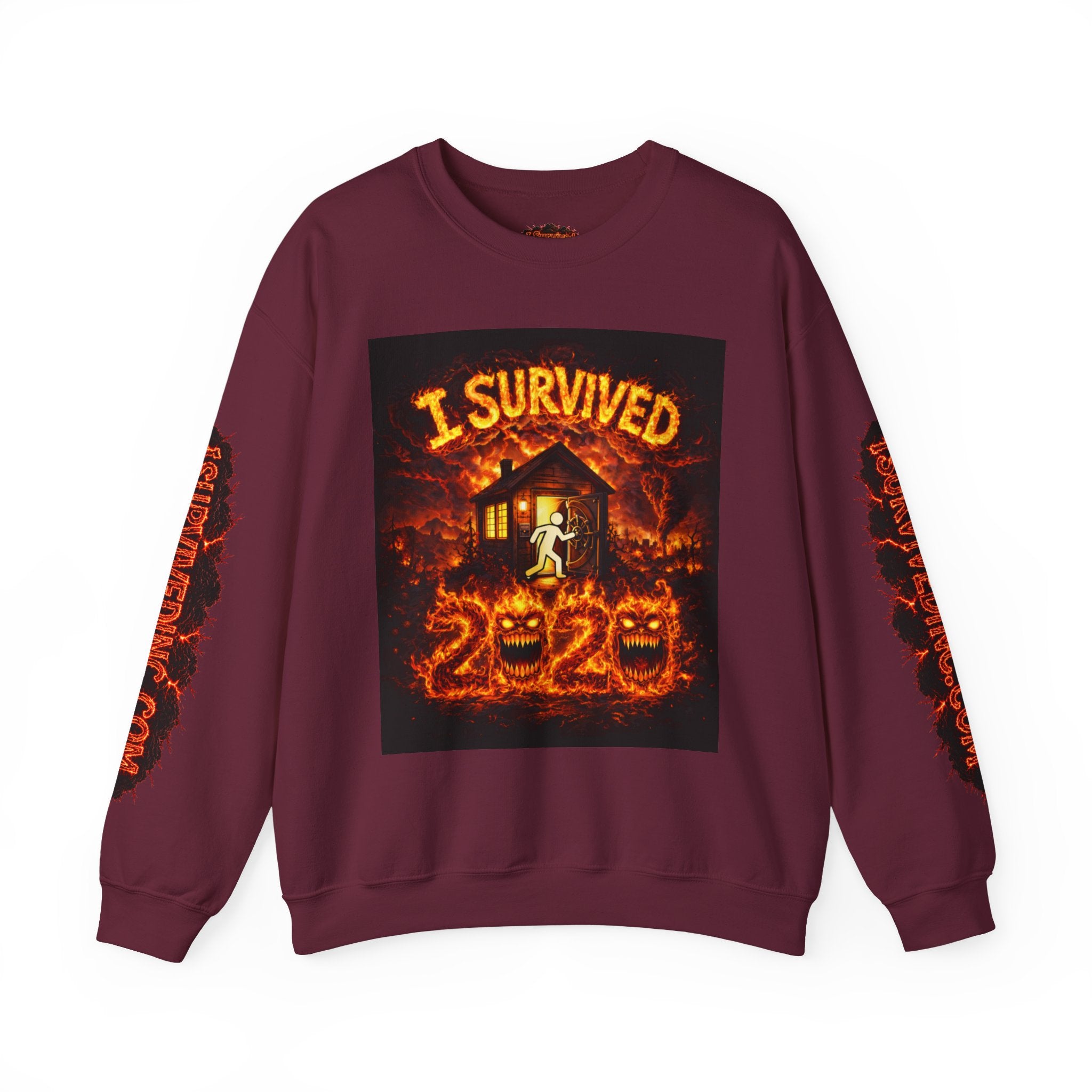 I Survived 2020 — S2:E4 "Western U.S. Wildfire Season" | Mid-Season Finale Pt. 1 | Wildfire Edition Memorial Unisex Heavy Blend™ Crewneck Sweatshirt
