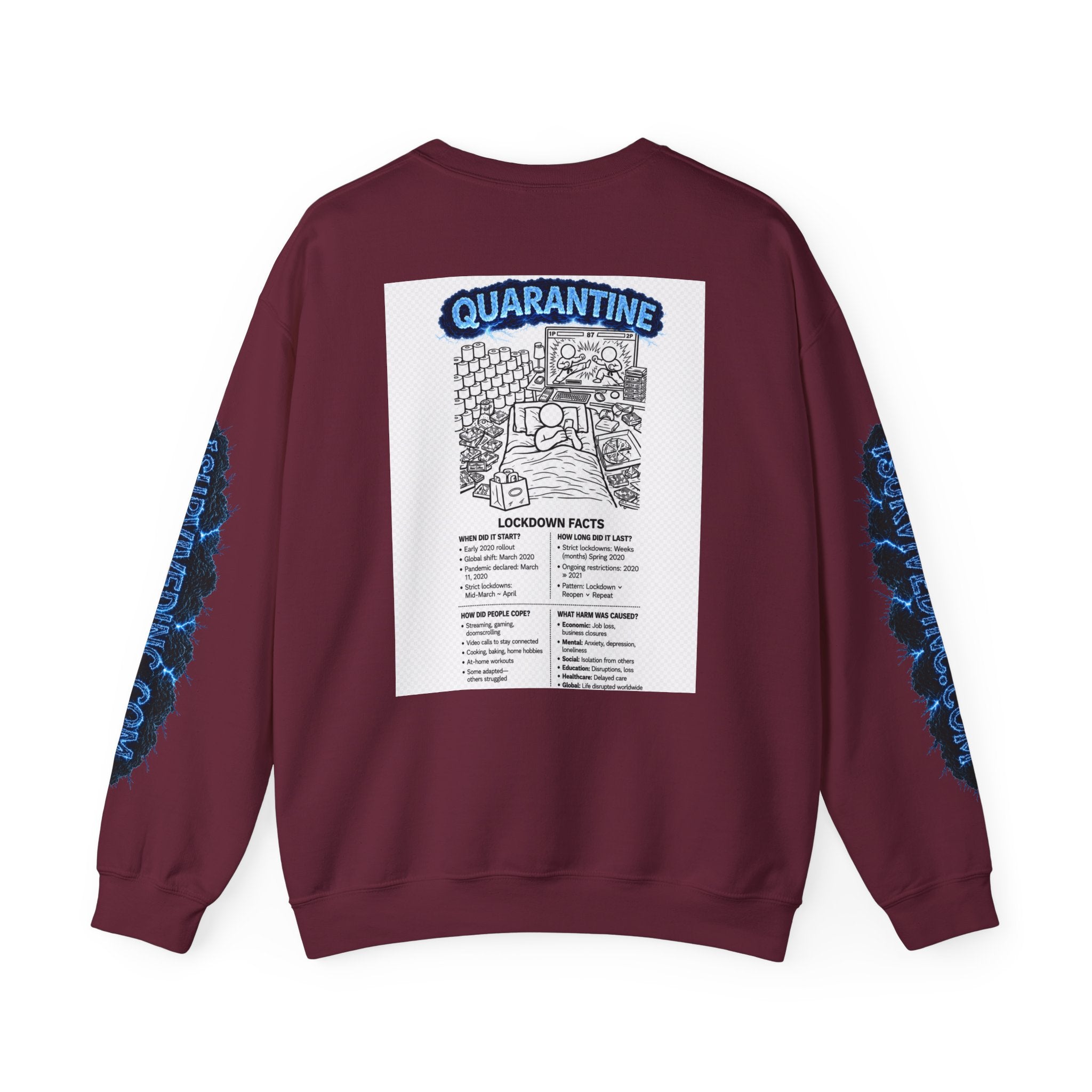 I Survived 2020 — S3:E1 "Quarantine" | Lockdown Edition Documentary Unisex Heavy Blend™ Crewneck Sweatshirt