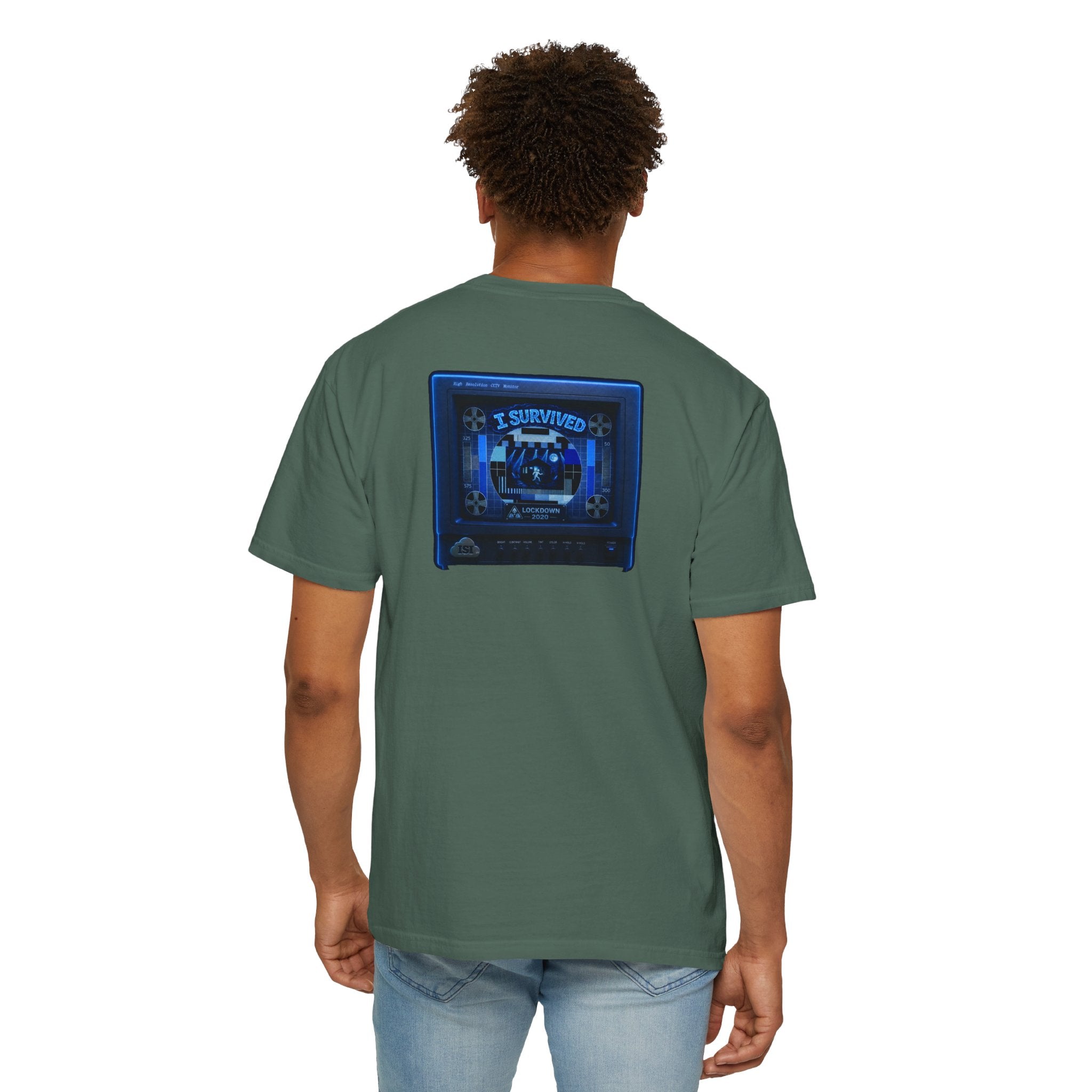I Survived 2020 — "Please Stand By" Test Pattern Tee Lockdown Special Edition Summer Exclusive Unisex Garment-Dyed T-shirt