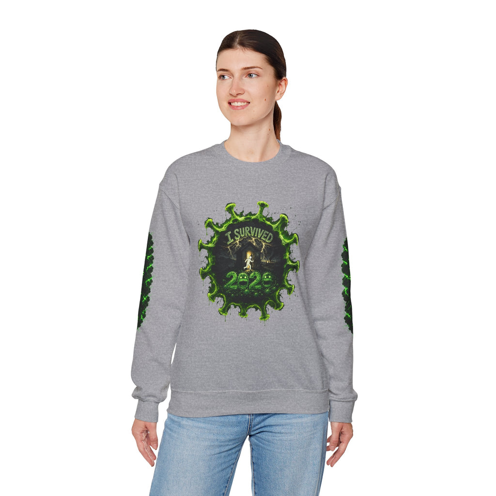 I Survived 2020 — Director's Cut S1:E5 "Delivery Doomsday" | Pandemic Edition Unisex Heavy Blend™ Crewneck Sweatshirt