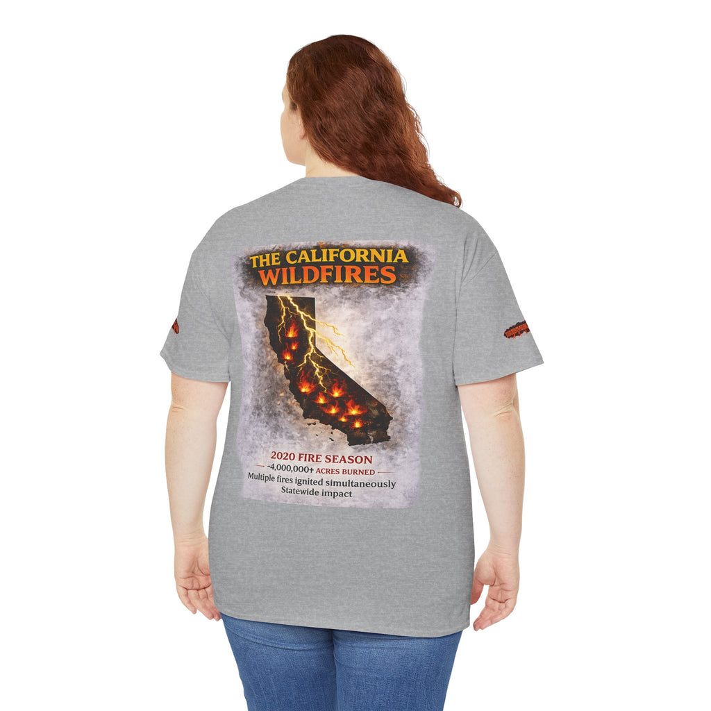 I Survived 2020 — Director's Cut S2:E3 "The California Wildfires" | Wildfire Edition Memorial Unisex Heavy Cotton Tee (SPECIAL EDITION)