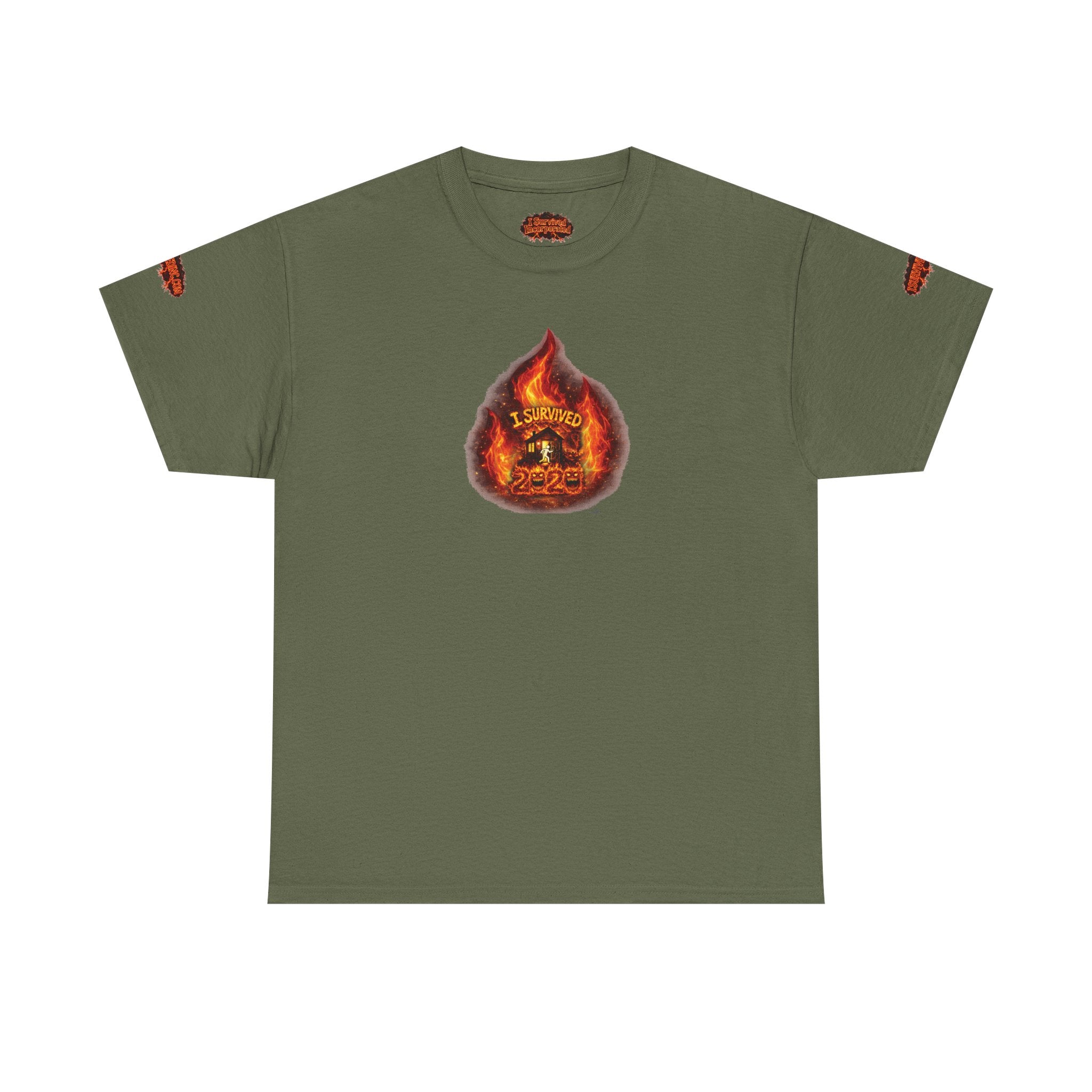 I Survived 2020 — WILDFIRES S2:E2: Director's Cut Special Edition "The Bobcat Fire" Memorial Unisex Heavy Cotton Tee