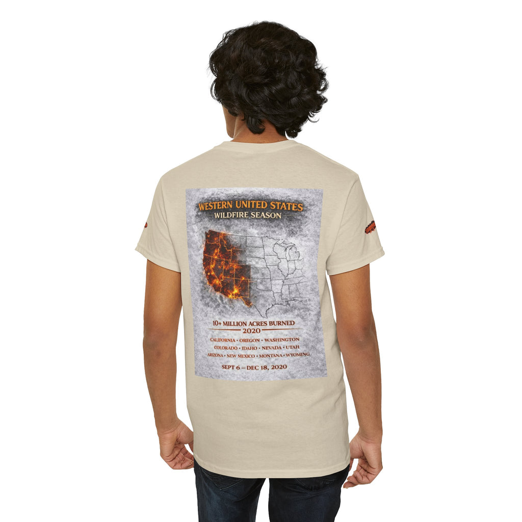 I Survived 2020 —  WILDFIRES S2:E4: Director's Cut Special Edition "Western U.S. Wildfire Season" Memorial Unisex Heavy Cotton Tee