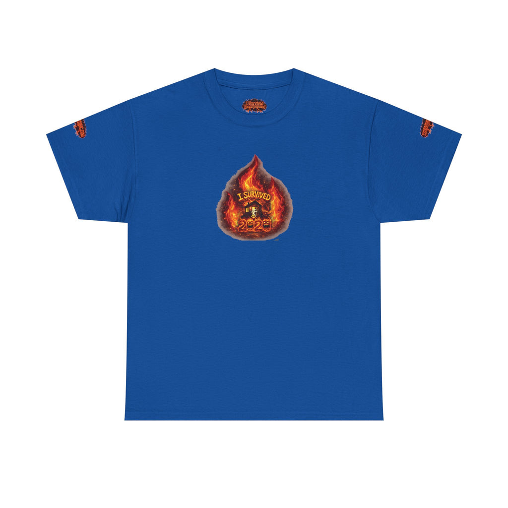 I Survived 2020 —  WILDFIRES S2:E4: Director's Cut Special Edition "Western U.S. Wildfire Season" Memorial Unisex Heavy Cotton Tee