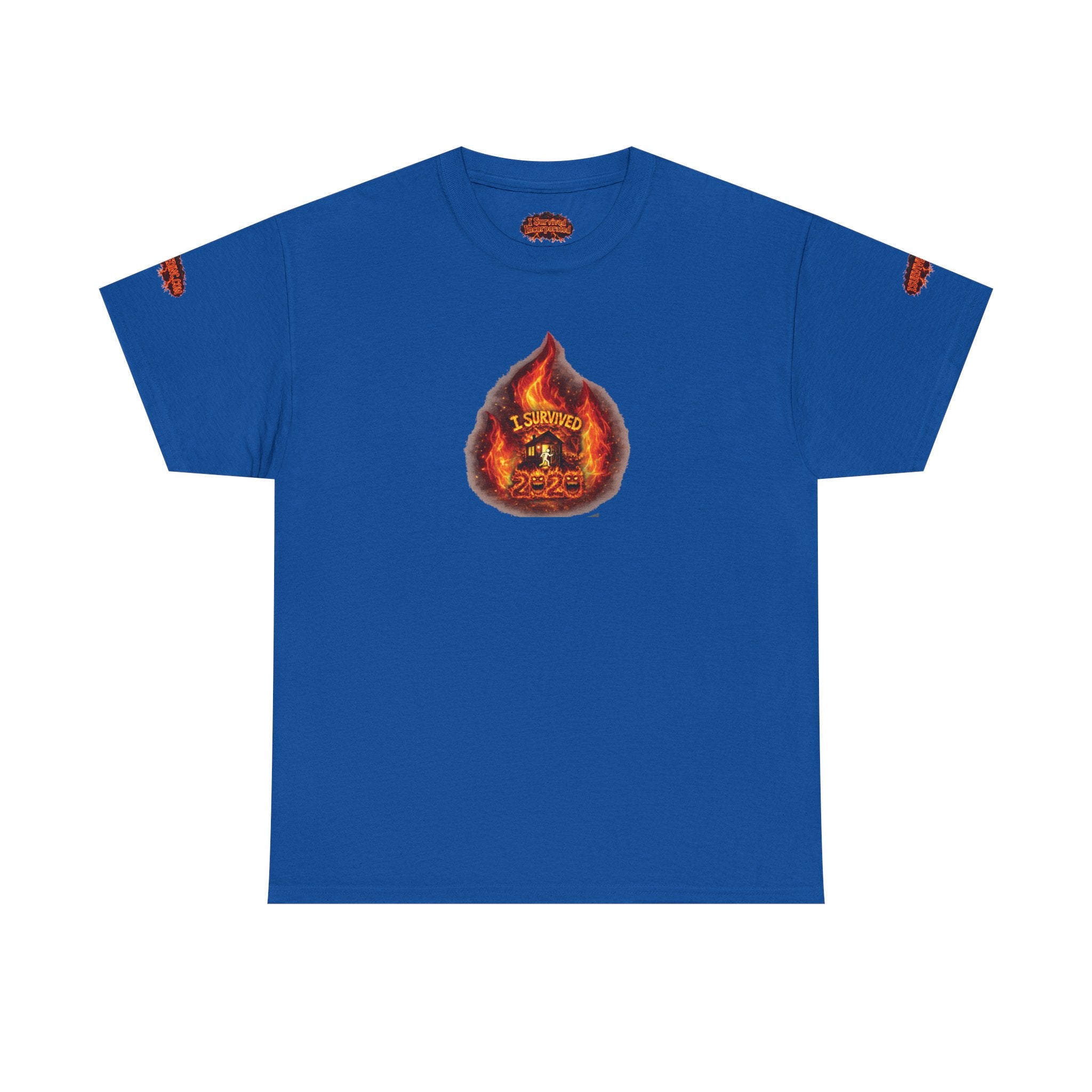 I Survived 2020 —  WILDFIRES S2:E4: Director's Cut Special Edition "Western U.S. Wildfire Season" Memorial Unisex Heavy Cotton Tee