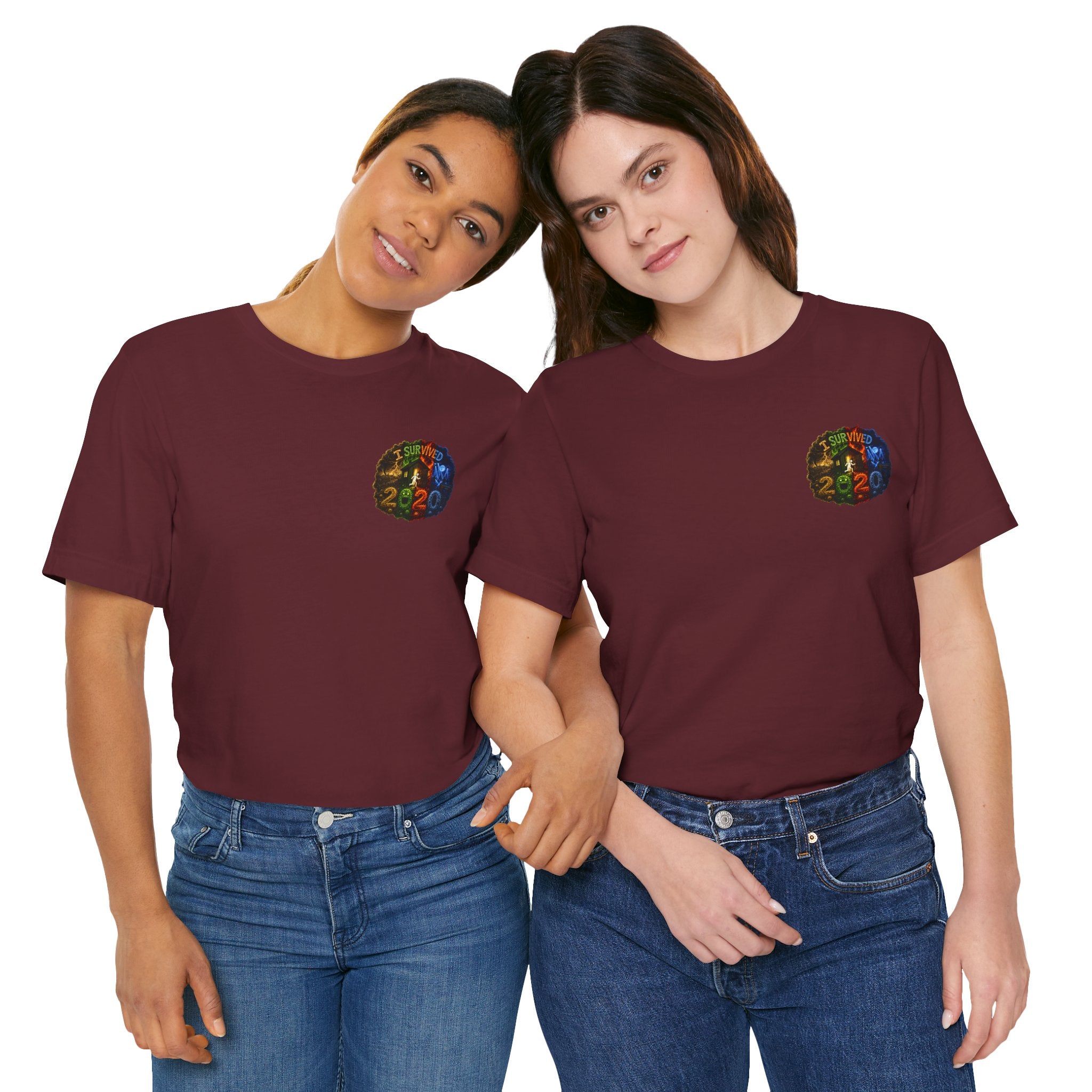 I Survived 2020 — "No Signal" Test Pattern Tee Alien Broadcast Finale Summer Premiere Unisex Jersey Short Sleeve Tee