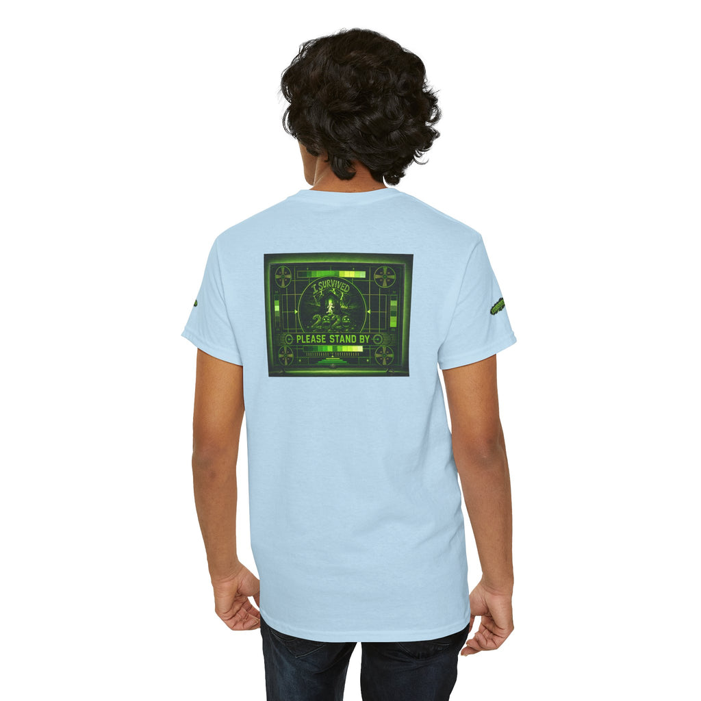 I Survived 2020 — "Please Stand By" Test Pattern Toxic Signal Tee Special Edition Summer Premiere Unisex Heavy Cotton Tee