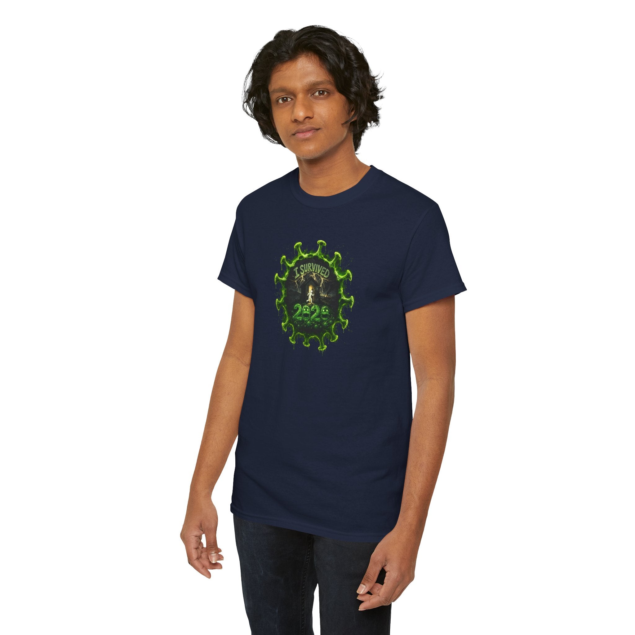 I Survived 2020 — PANDEMIC S1:E1: Director's Cut "COVID-19: The Coronavirus" Unisex Heavy Cotton Tee