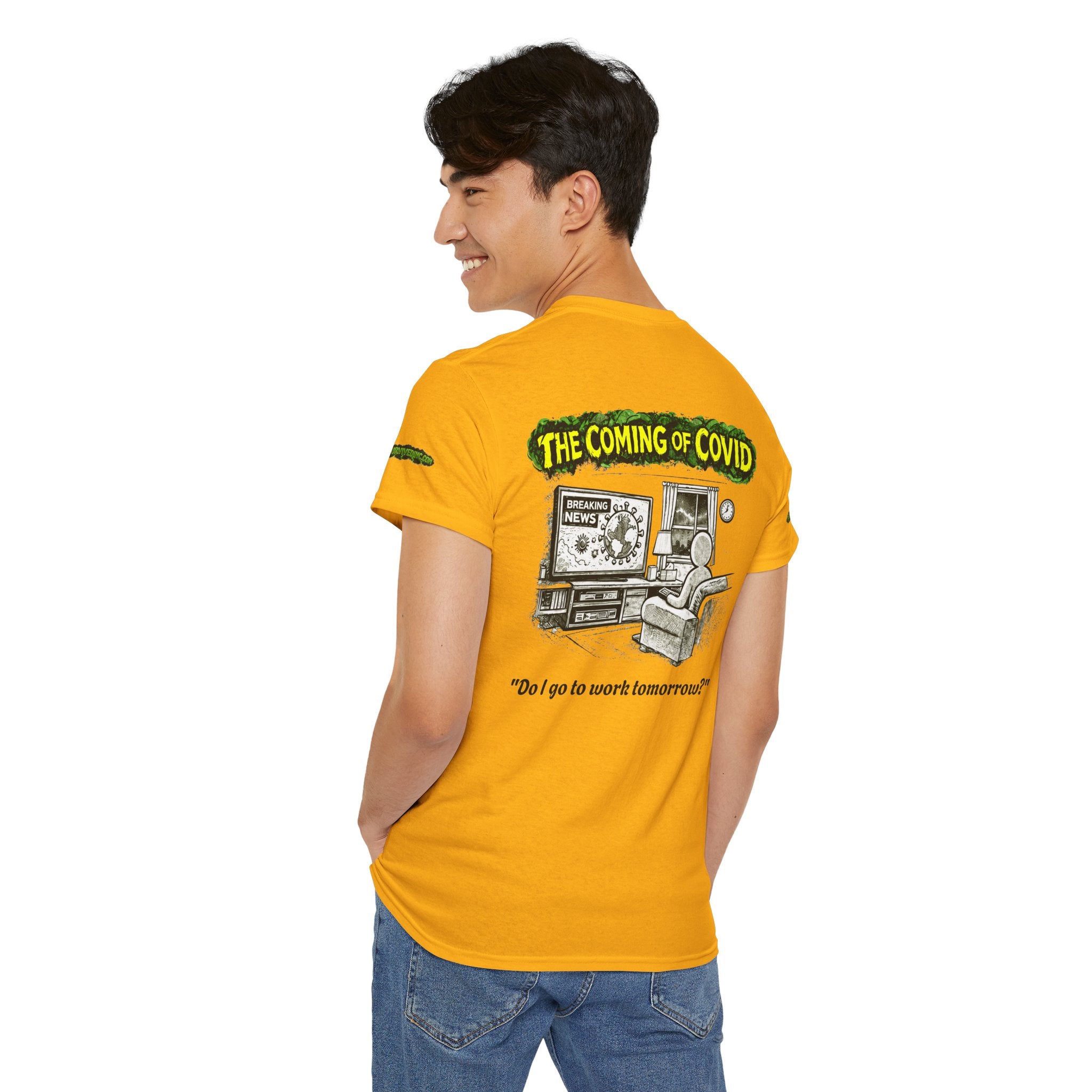 I Survived 2020 — PANDEMIC S1:E2: Special Edition "The Coming of COVID" Unisex Heavy Cotton Tee