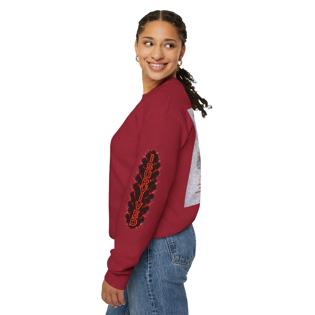 I Survived 2020 — WILDFIRES S2:E4: Director's Cut "Western U.S. Wildfire Season" Memorial Unisex Heavy Blend™ Crewneck Sweatshirt