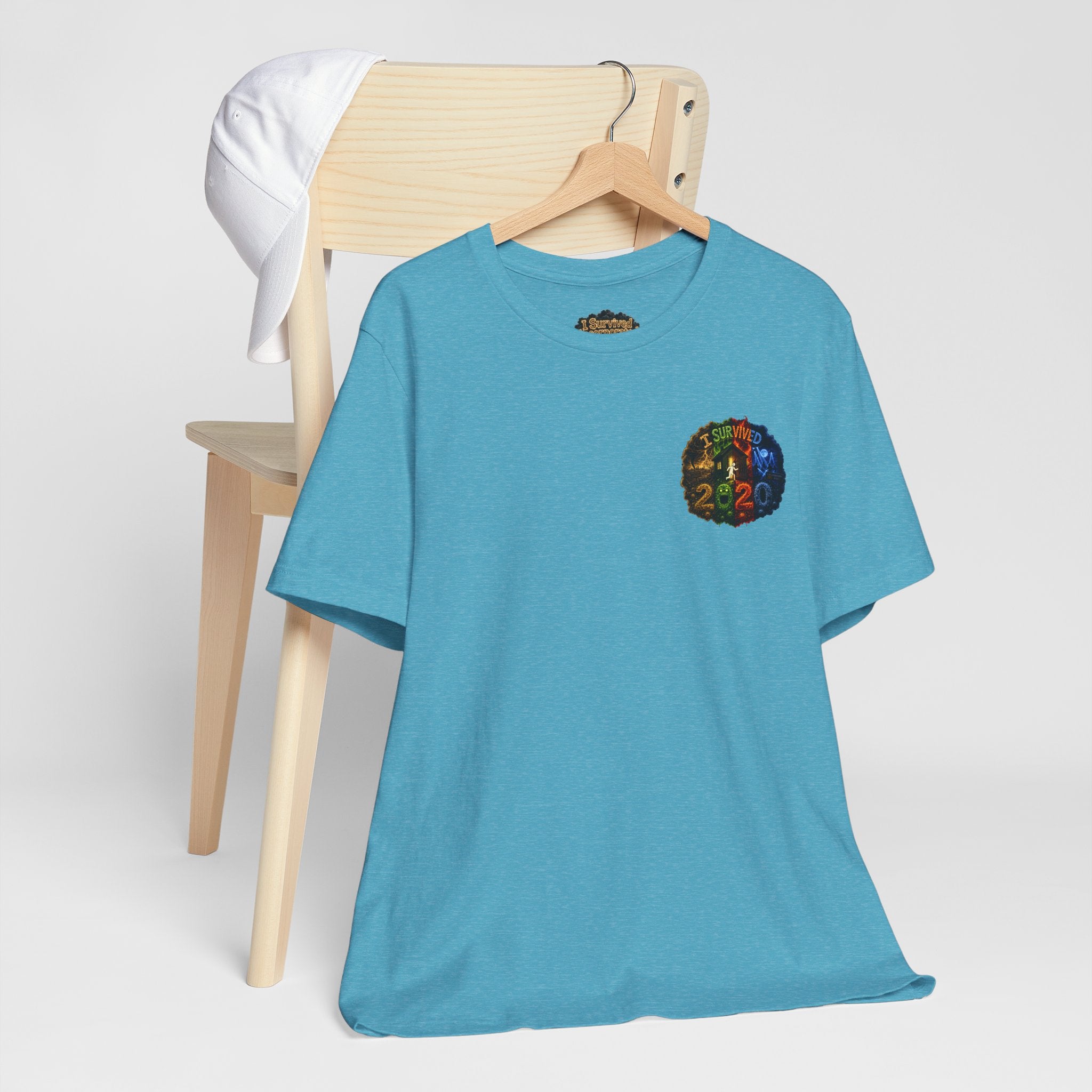 I Survived 2020 — "No Signal" Test Pattern Tee Alien Broadcast Finale Summer Premiere Unisex Jersey Short Sleeve Tee