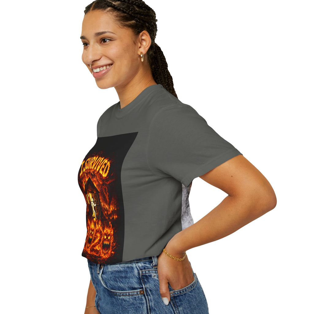 I Survived 2020 — WILDFIRES S2:E4: "Western U.S. Wildfire Season" Memorial Unisex Garment-Dyed T-shirt