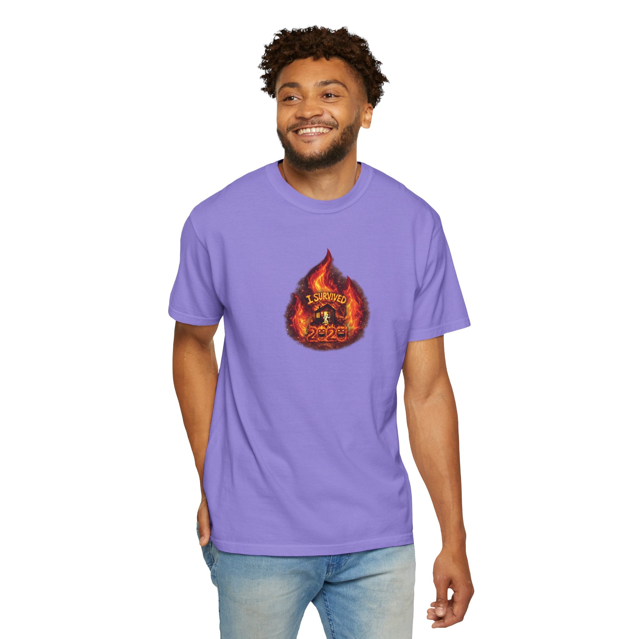 I Survived 2020 — WILDFIRES S2:E3: Director's Cut "The California Wildfires" Memorial Unisex Garment-Dyed T-shirt
