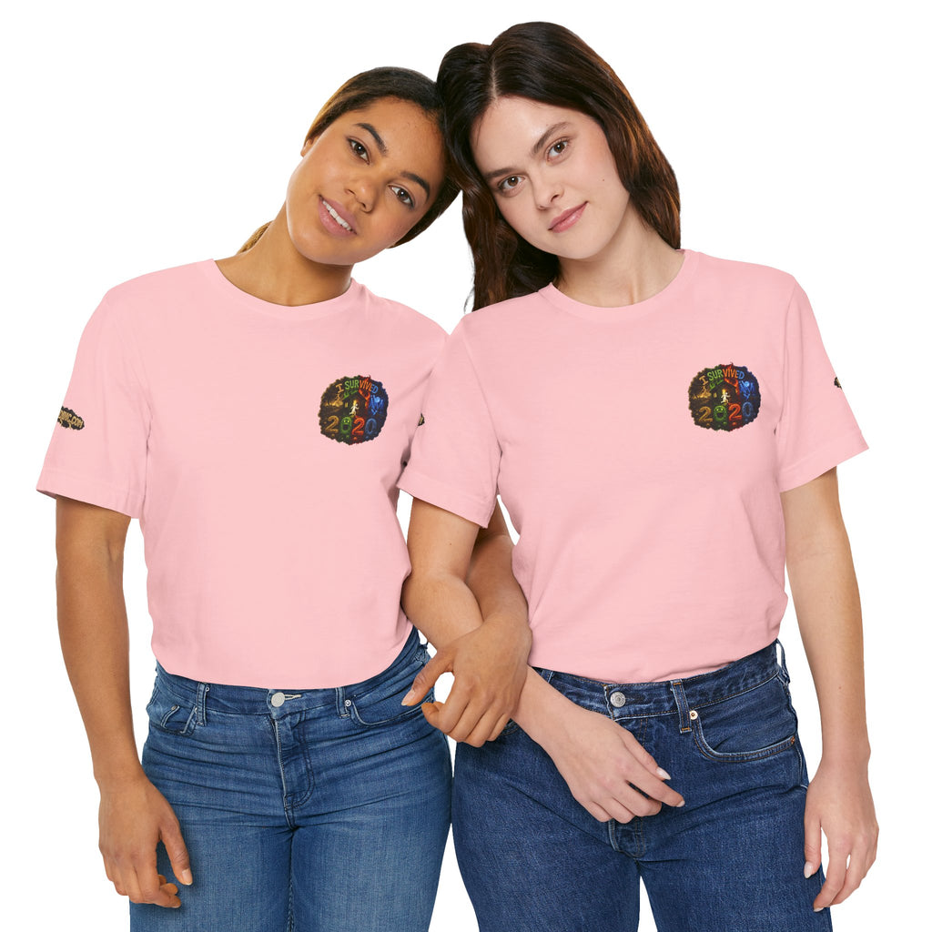 I Survived 2020 — "No Signal" Test Pattern Tee Alien Broadcast Finale Summer Premiere Unisex Jersey Short Sleeve Tee