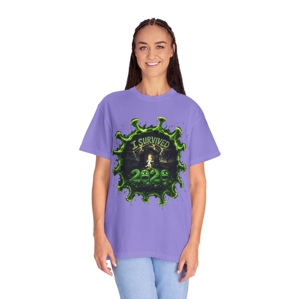 I Survived 2020 — Director's Cut S1:E3 "The Jab!" | Pandemic Edition Unisex Garment-Dyed T-shirt
