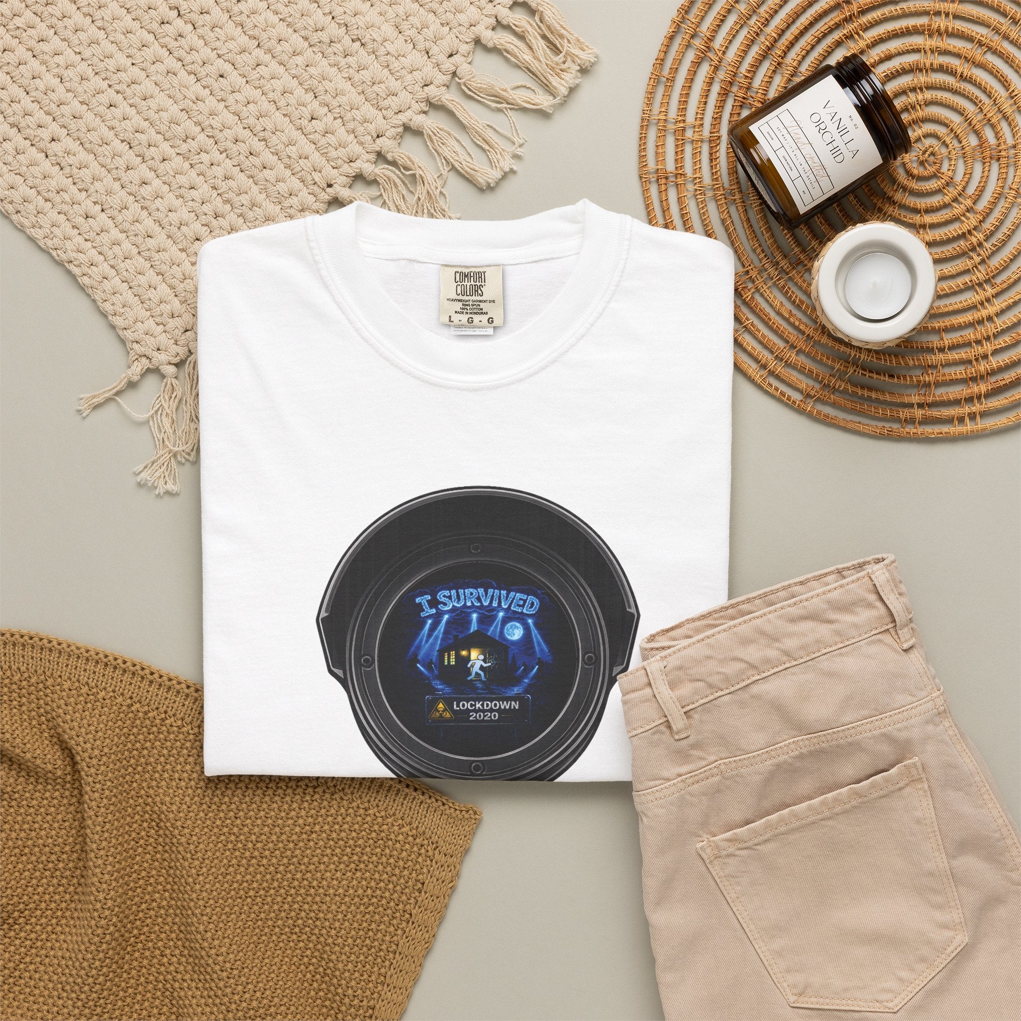 I Survived 2020 —  LOCKDOWN S3:E1: Director's Cut "Quarantine" Unisex Garment-Dyed T-shirt