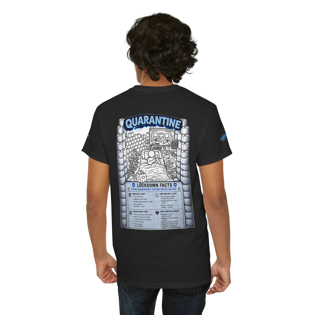 I Survived 2020 — LOCKDOWN S3:E1: Director's Cut Special Edition "Quarantine" Unisex Heavy Cotton Tee