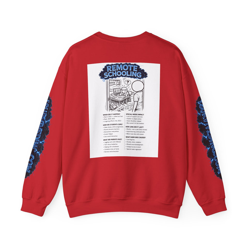 I Survived 2020 — S3:E3 "Remote Schooling" | Lockdown Edition Documentary Unisex Heavy Blend™ Crewneck Sweatshirt