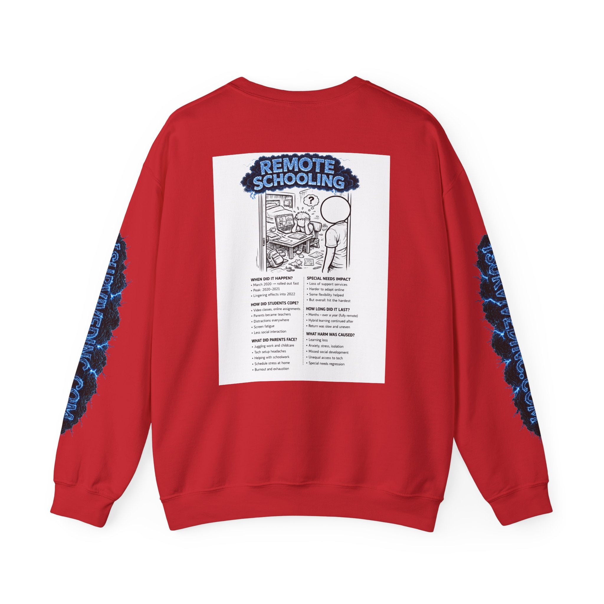 I Survived 2020 — S3:E3 "Remote Schooling" | Lockdown Edition Documentary Unisex Heavy Blend™ Crewneck Sweatshirt