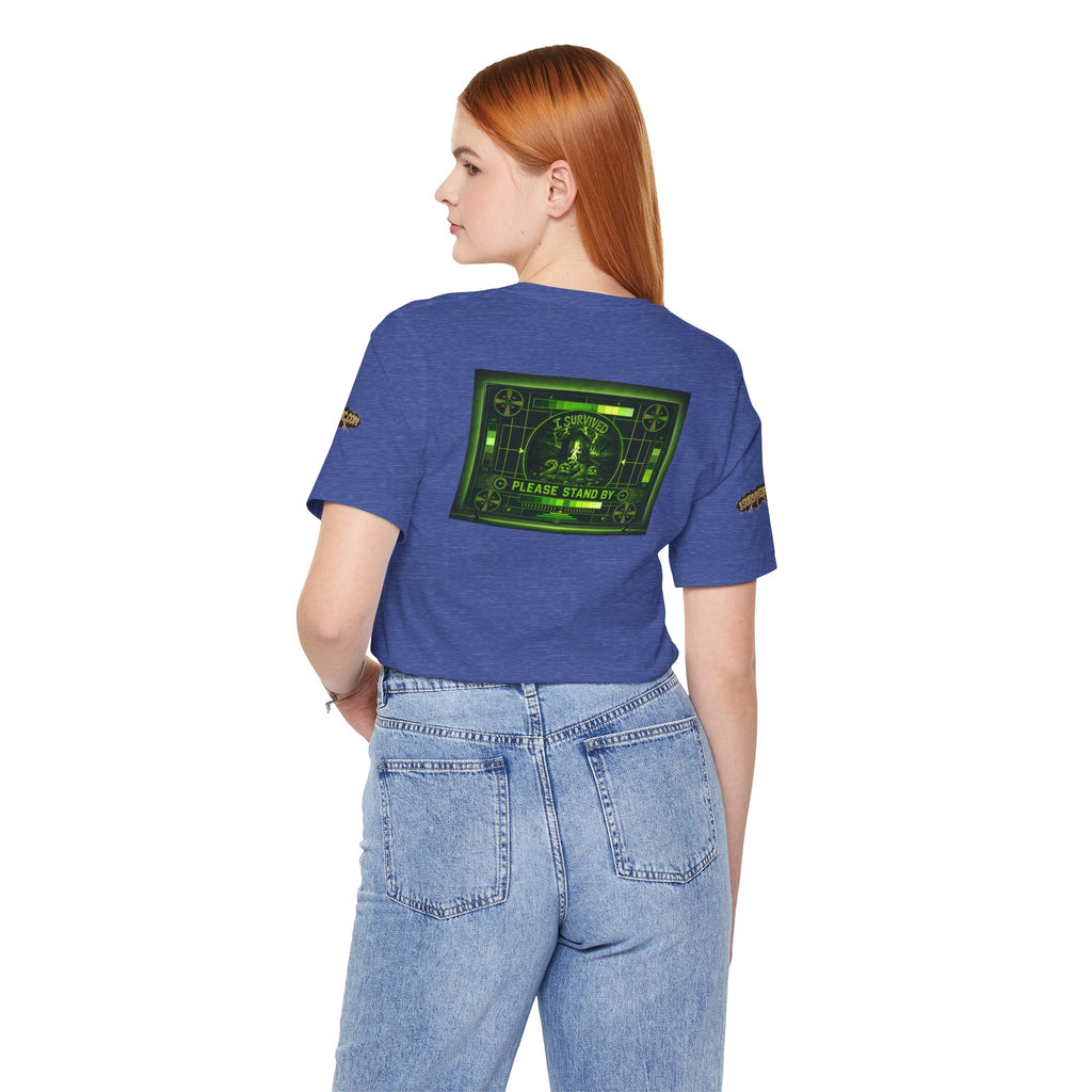 I Survived 2020 — "Please Stand By" Test Pattern Toxic Signal Tee Special Edition Summer Premiere Unisex Jersey Short Sleeve Tee