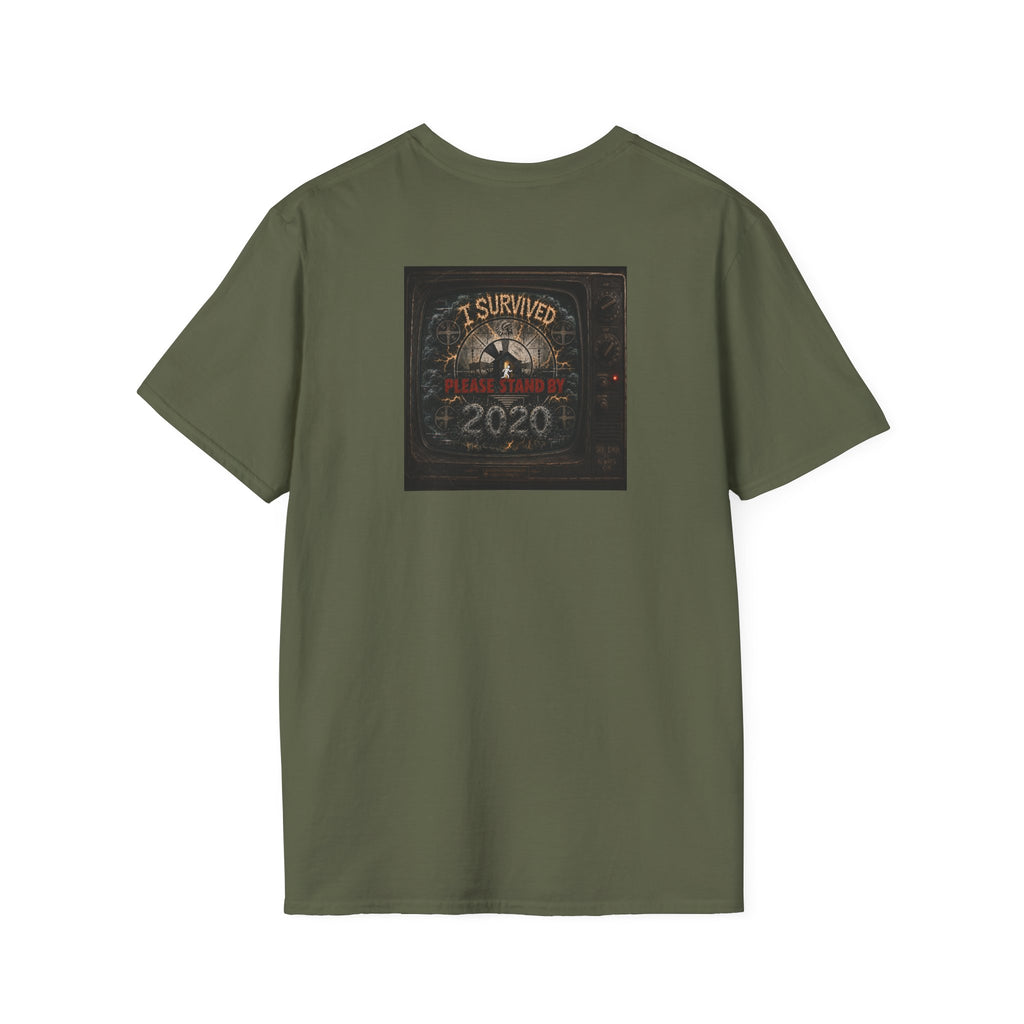 I Survived 2020 — "Please Stand By" Test Pattern Tee Summer Premier Unisex Softstyle T-Shirt