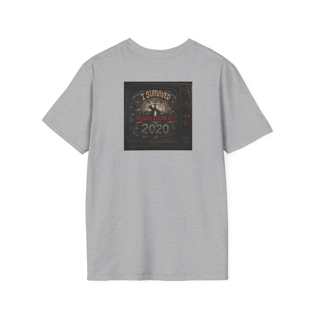 I Survived 2020 — "Please Stand By" Test Pattern Tee Summer Premier Unisex Softstyle T-Shirt
