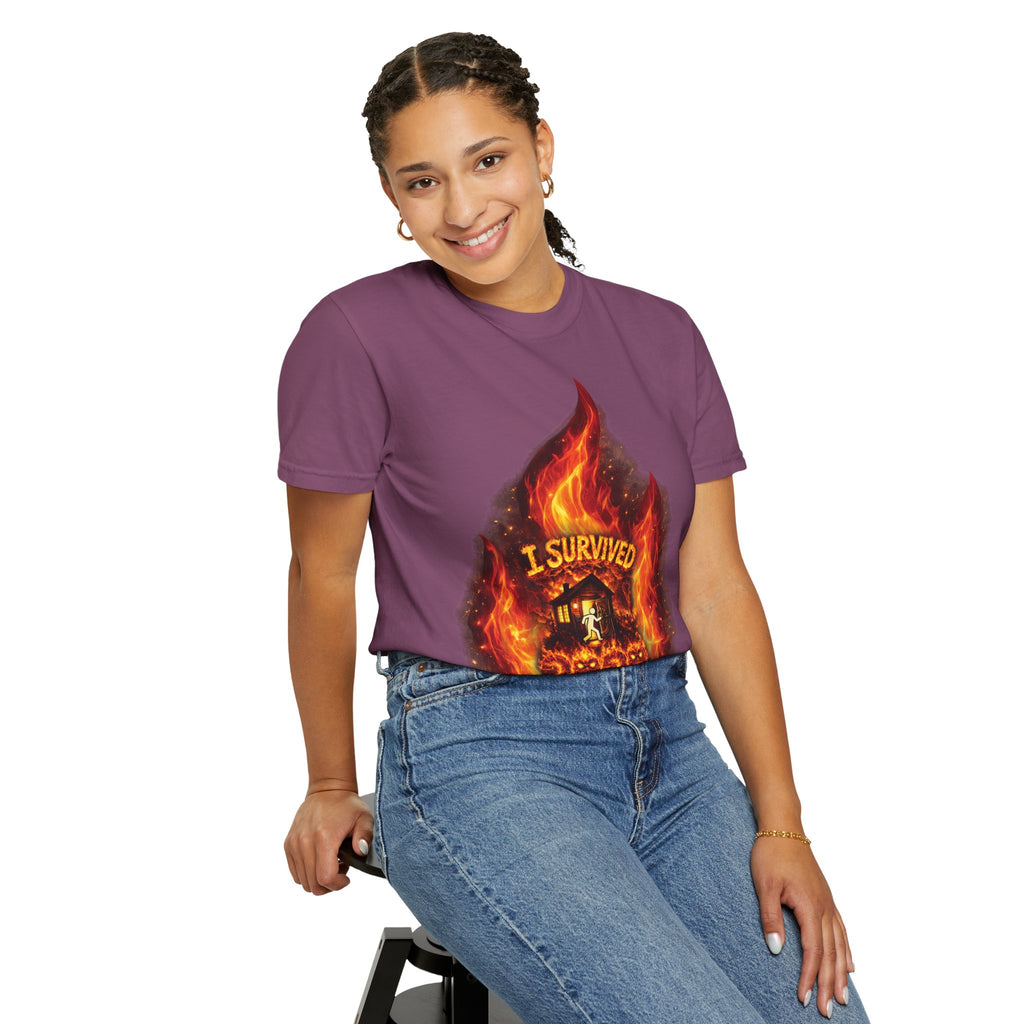 I Survived 2020 — Director's Cut S2:E4 "Western U.S. Wildfire Season" | Mid-Season Finale Pt. 1 | Wildfire Edition Memorial Unisex Garment-Dyed T-shirt